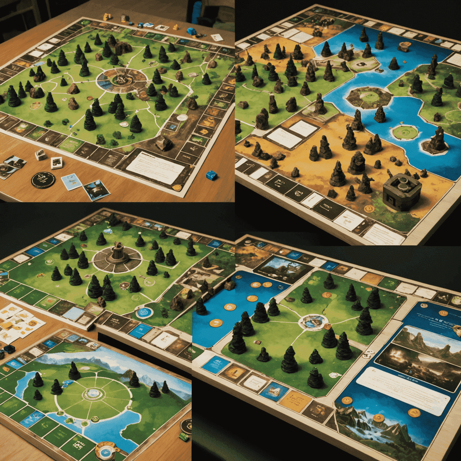 A collage of successful Kickstarter board game campaigns, showing prototypes and final products side by side